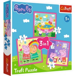 TREFL PEPPA PIG 3 dėlionių...